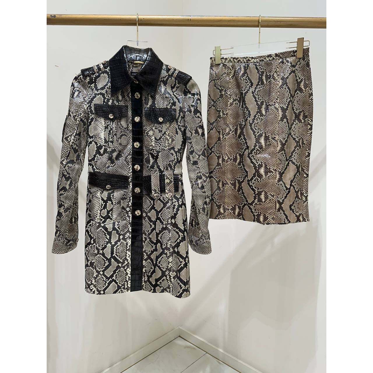 Dolce & Gabbana  2005 Vintage Skirt Suit Set Sz.38 Pre-owned
