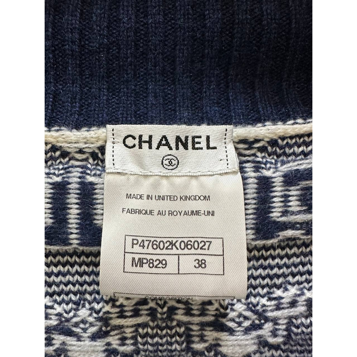 Chanel Cashmere Knit Set Sz.38 Pre-owned