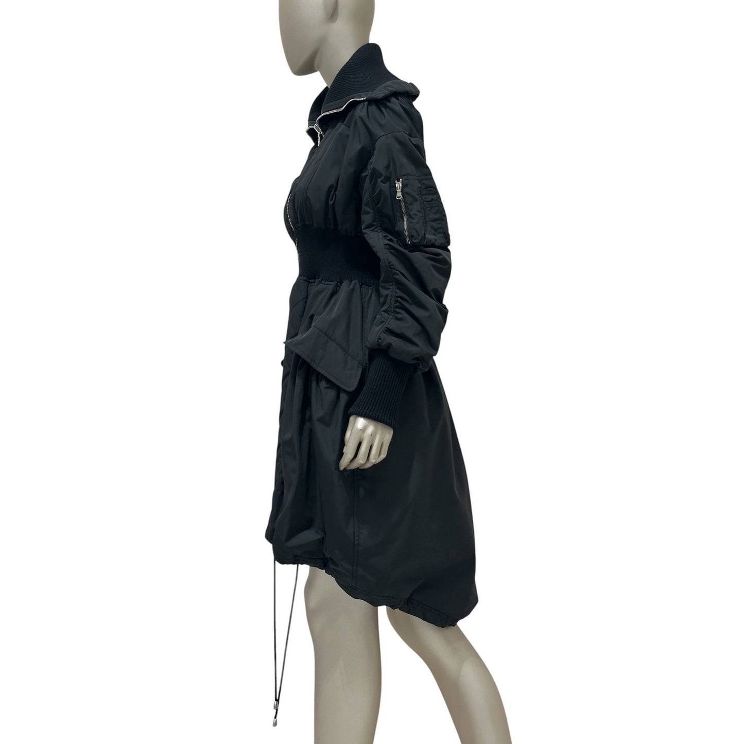 Alexander McQueen Black Couture Down Bomber Jacket  Sz.42 Pre-owned
