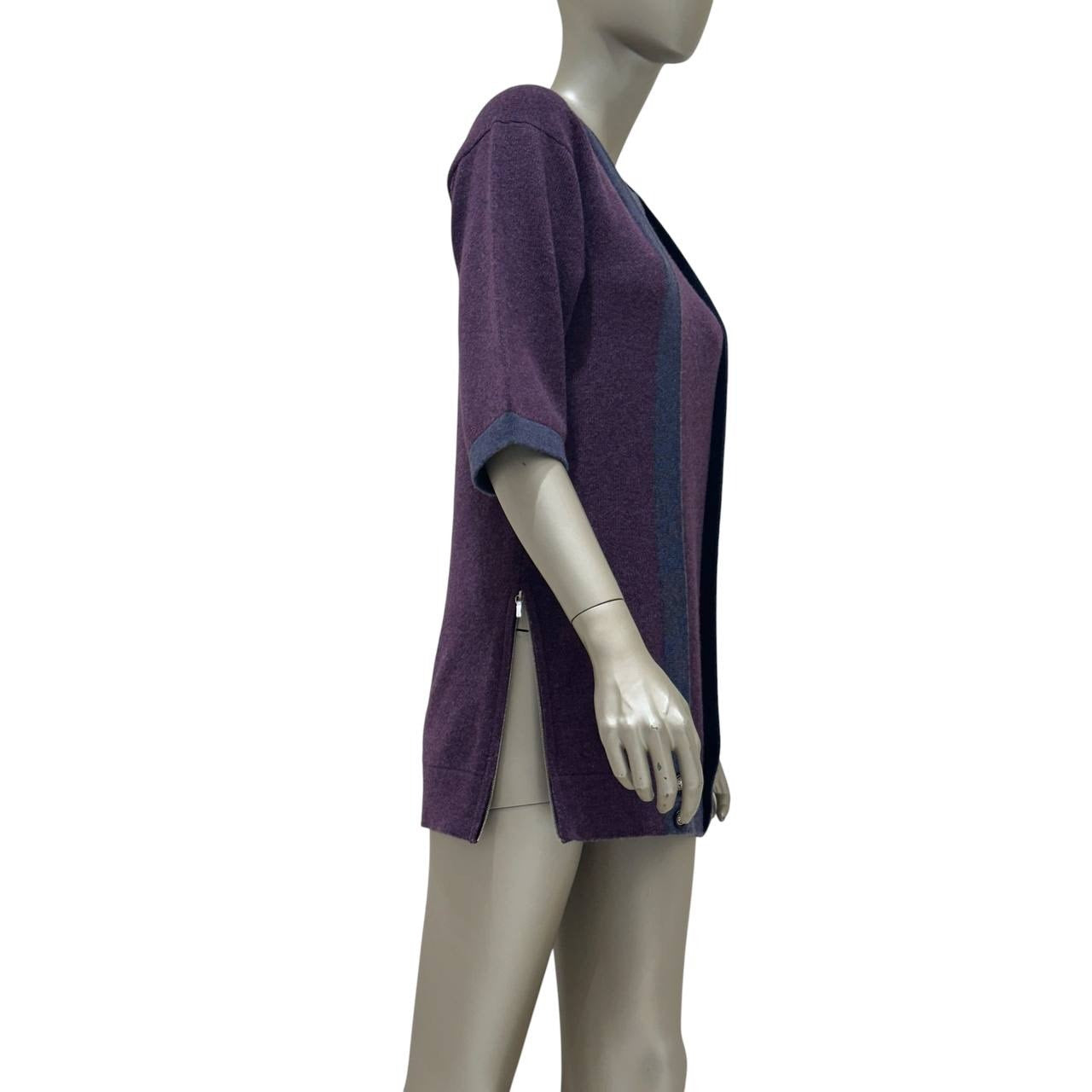 Chanel Purple Cashmere Long Cardigan FR 34 Pre-owned