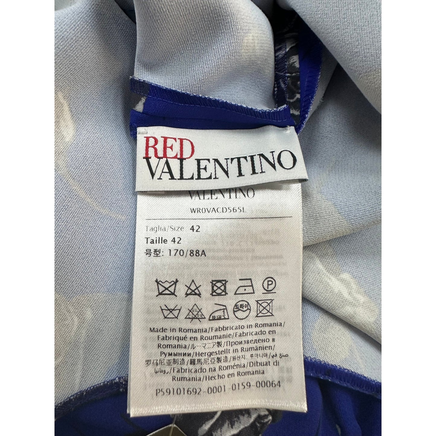 Red Valentino Floral Print Maxi Dress Sz.42 Pre-owned