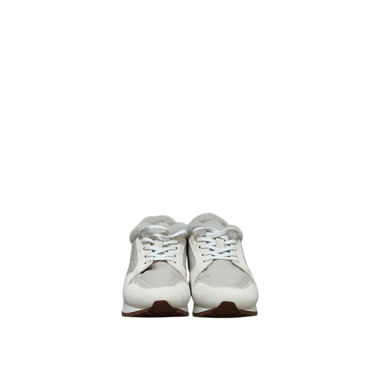 NWOB Loro Piana Luxe Faux Fur Trainers  Size 38 Pre-owned