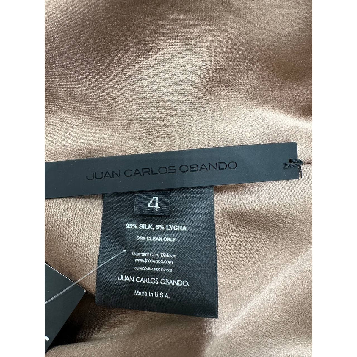 Juan Carlos Obando Silk Draped Halter Top Size 4 Pre-owned