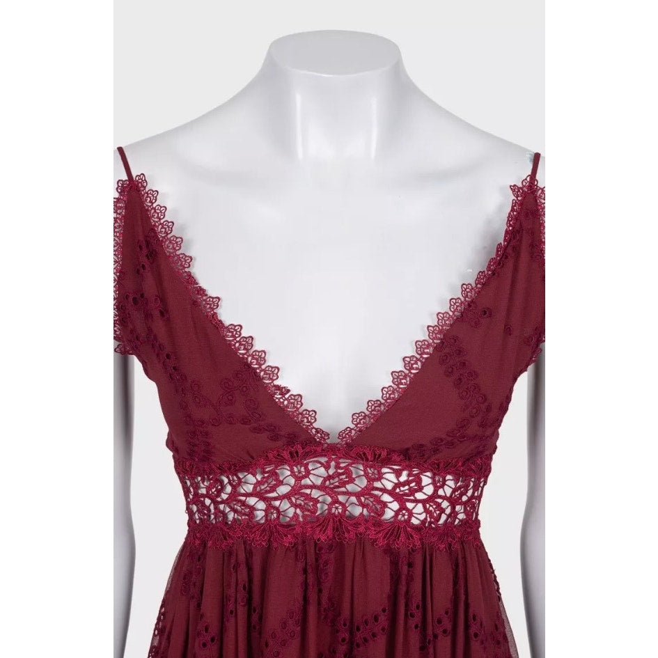 NWOT Zimmermann Silk Lace Trim Sundress Slip Dress Size US 0 XXS Pre-owned