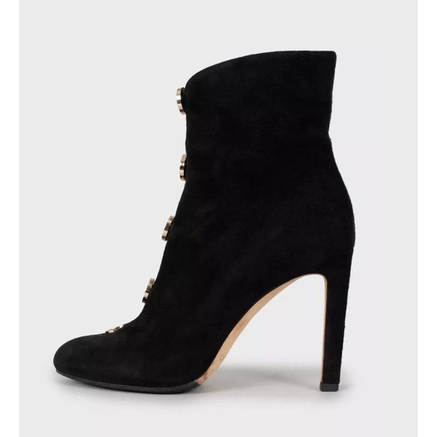 Jimmy Choo Loretta Black Suede Ankle Boots - Sz 39 Pre-owned