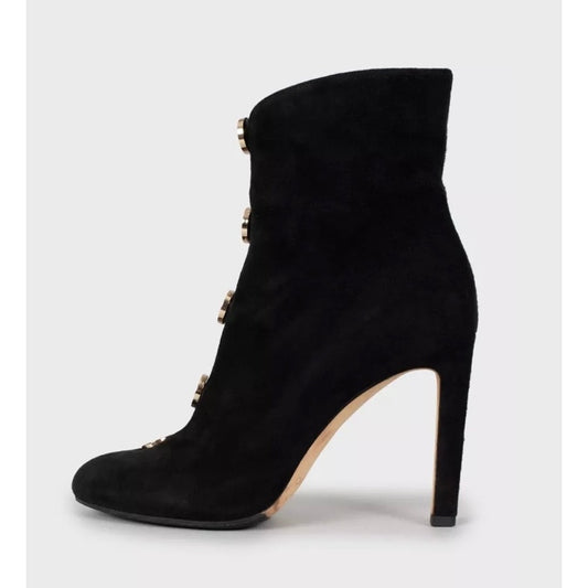 Jimmy Choo Loretta Black Suede Ankle Boots - Sz 39 Pre-owned