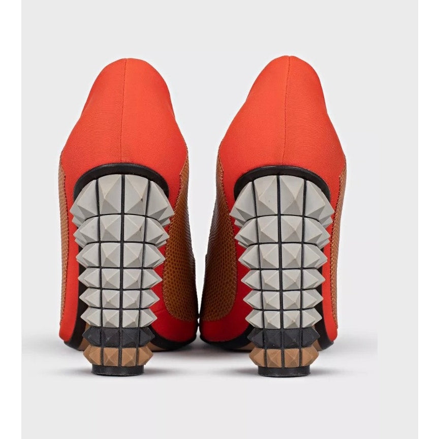 Fendi Orange Heeled Shoes Sz.37,5 Pre-owned