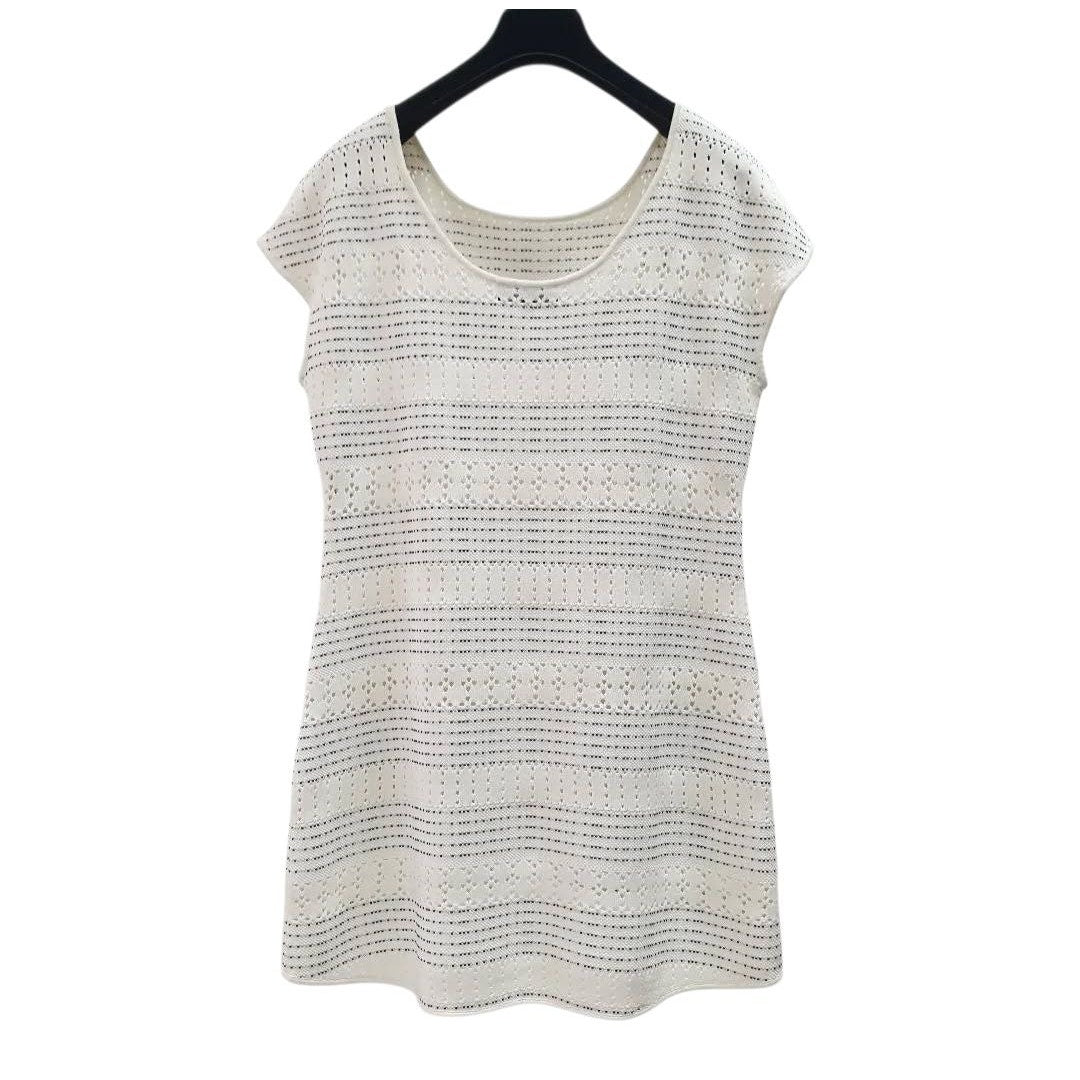 Chanel 2017 Shift Mini Dress Sz.40 Pre-owned