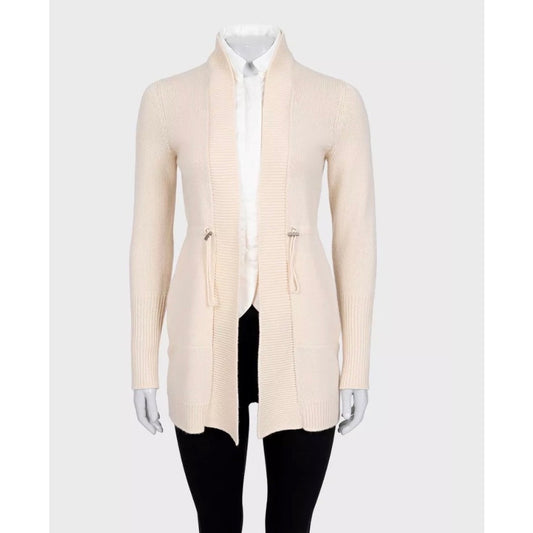 Brunello Cucinelli Beige Cashmere Zip Cardigan XS Pre-owned
