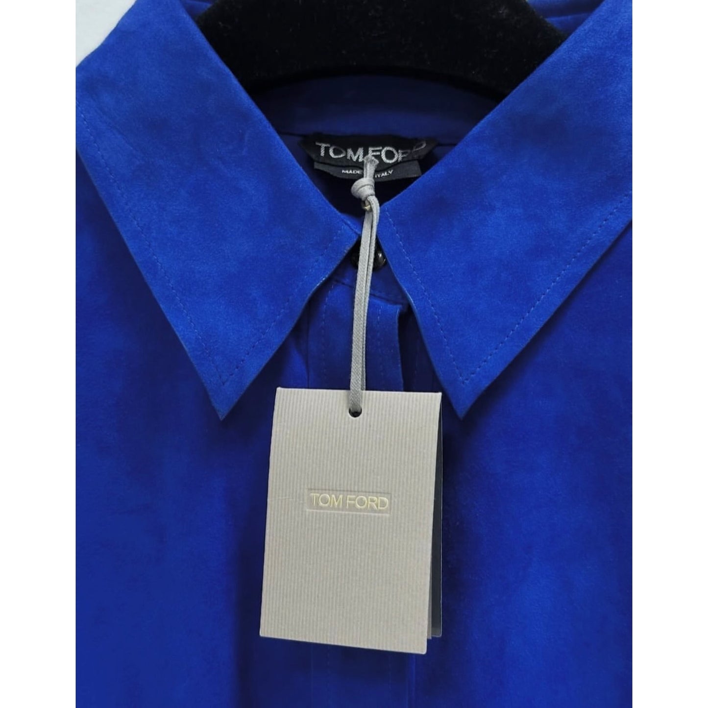 Tom Ford 2021 Colbat Blue Shirt Pants Set Suit Sz.42 US10 Pre-owned