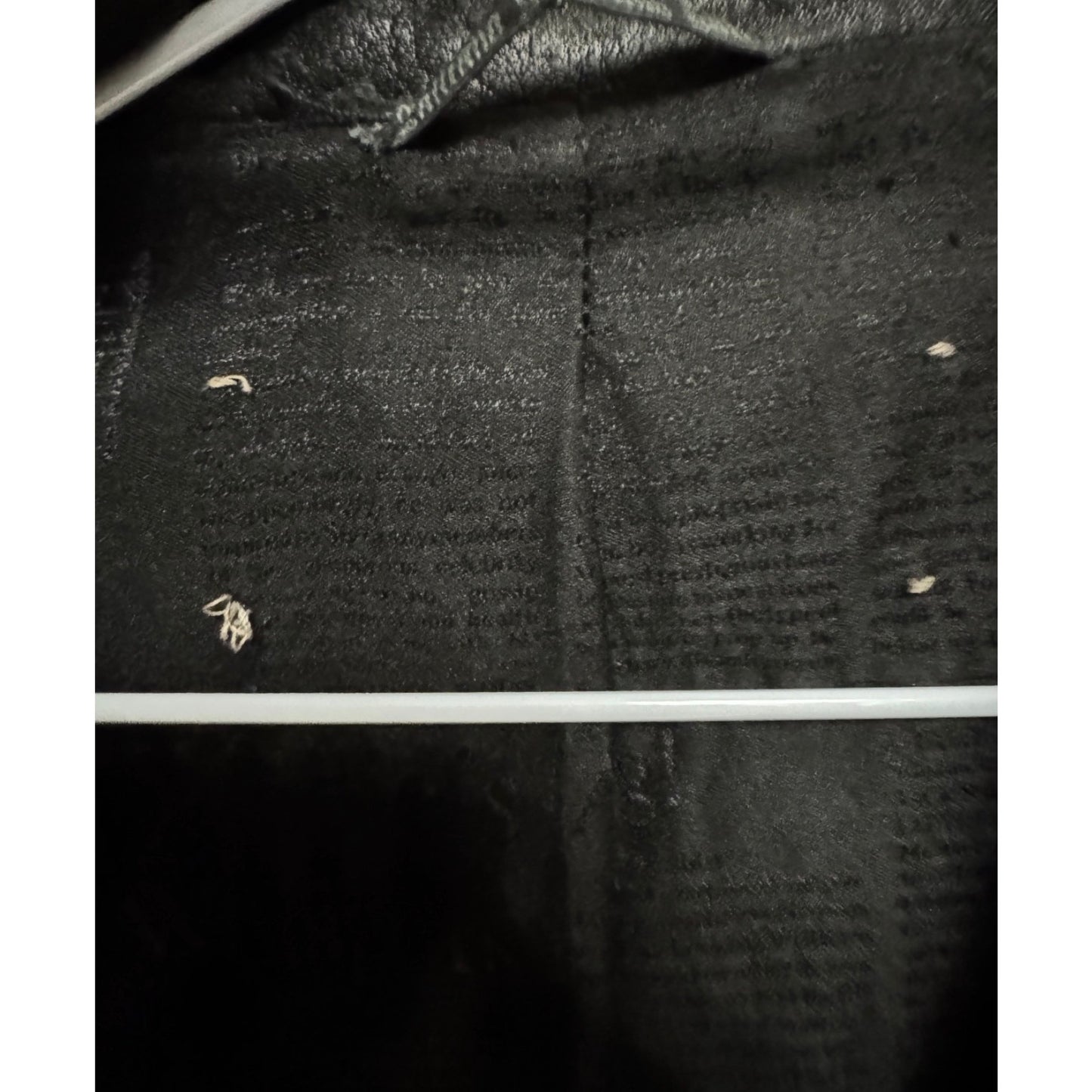 John Galliano Black Embroidered Leather Jacket EU34/XS pre-ownned
