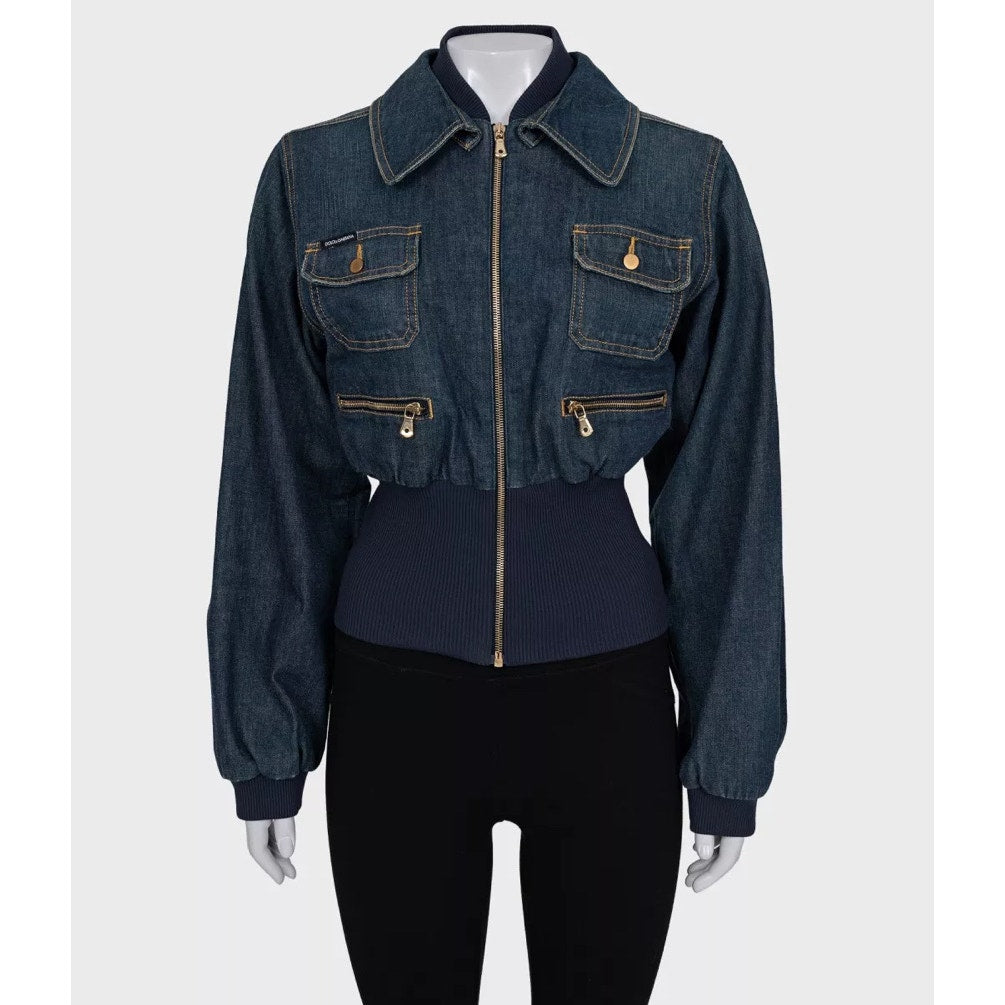 Dolce & Gabbana Fitted Denim Jacket - IT40 / Size S Pre-owned