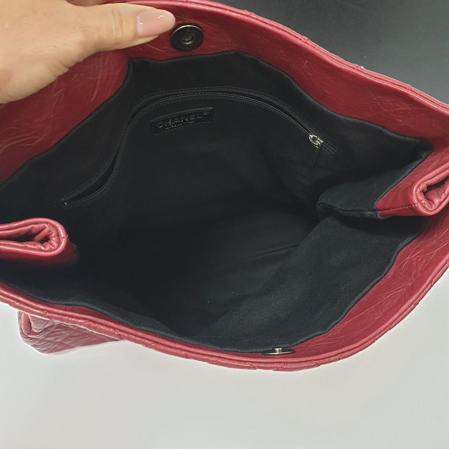 Chanel Red CC Coco Rider Flap Bag Pre-owned