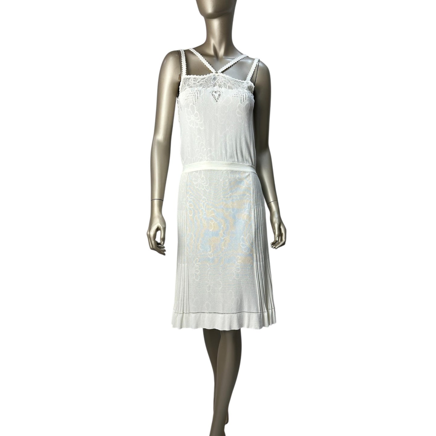 Chanel Lace-trimmed Slip Dress  Sz.38 Pre-owned