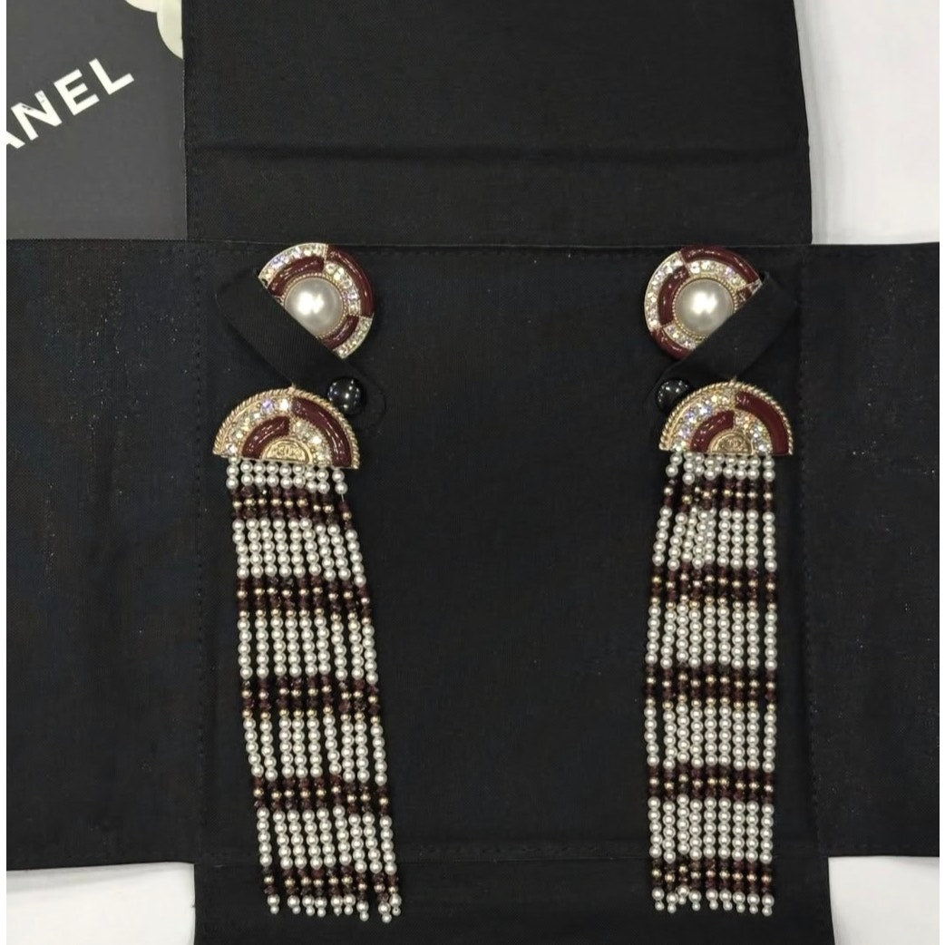 NWOT Chanel Pre-Fall 2019 Pearl Drop Earrings Pre-owned