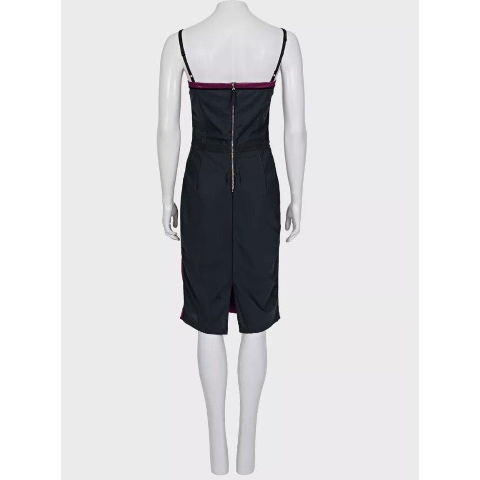 Dolce & Gabbana Purple Satin Sleeveless Dress Sz.40fr/L pre-owned