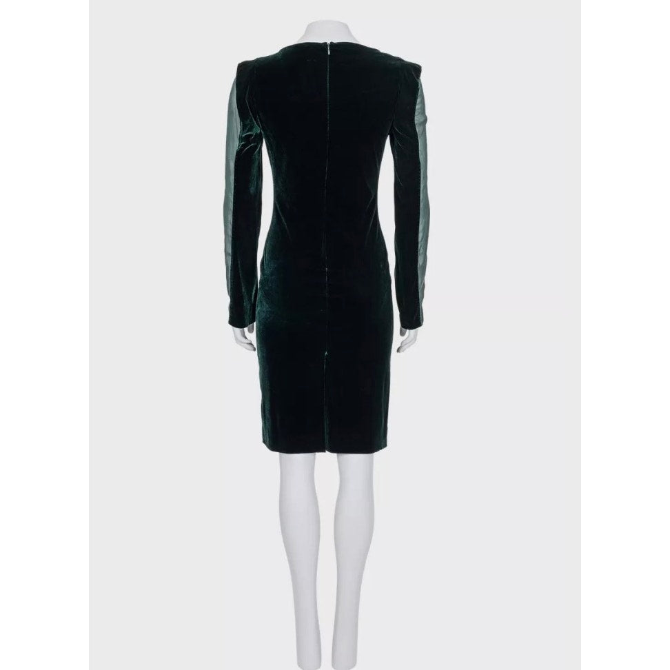 Jean Paul Gaultier Velvet Sheer Insert Dress - Size M Pre-owned