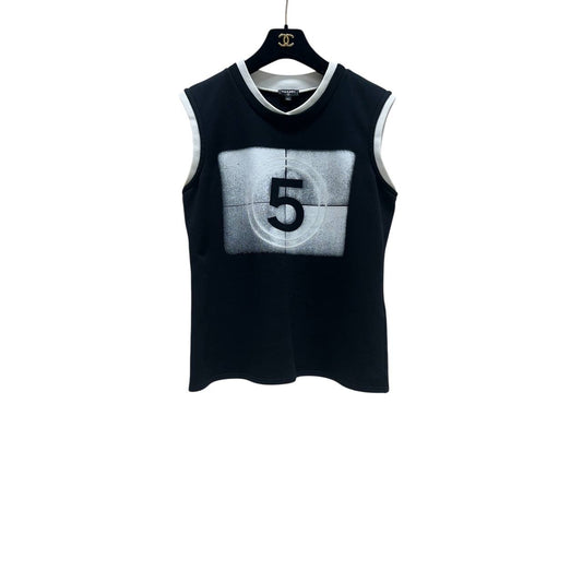 CHANEL No.5 Print Tank 2021 Runway Top  Size 36 Pre-owned