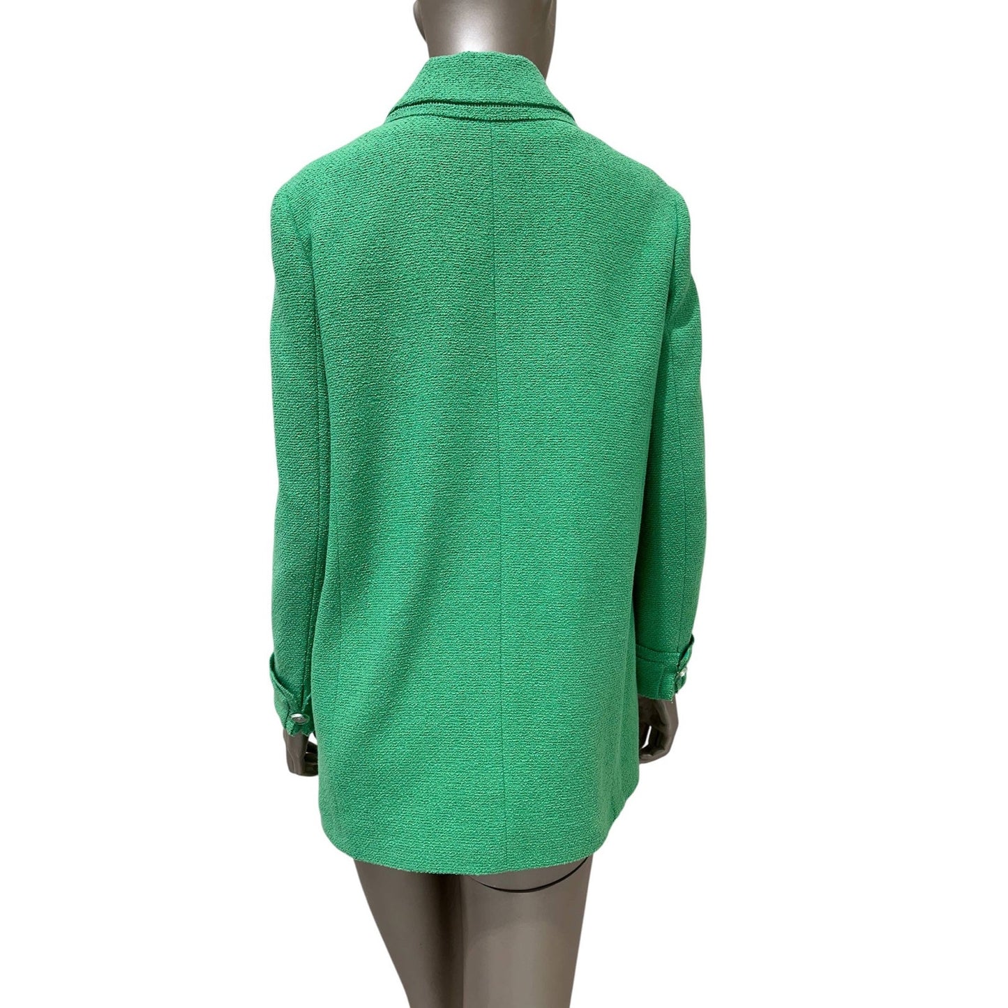 Chanel Cruise 2020 Look 16 Green Bouclé Jacket Size FR 40 Pre-owned