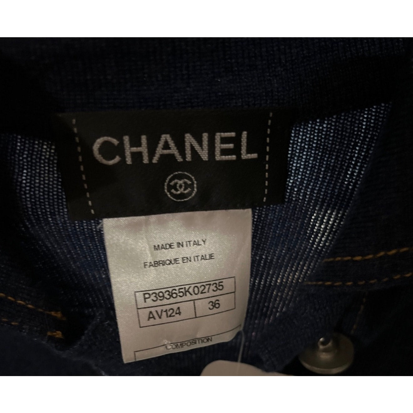 Chanel Blue Wool & Silk Dress Sz. FR36 / S Pre-owned