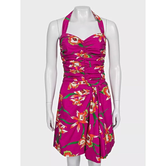 Christian Dior 2011 Pink Printed Cotton Dress - Size 38 Pre-owned