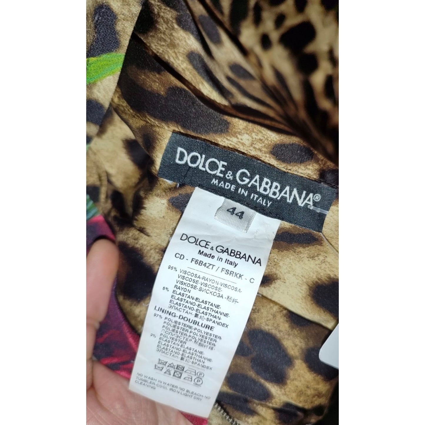 Dolce & Gabbana Floral Print Fitted Dress - Size IT44/L Pre-owned