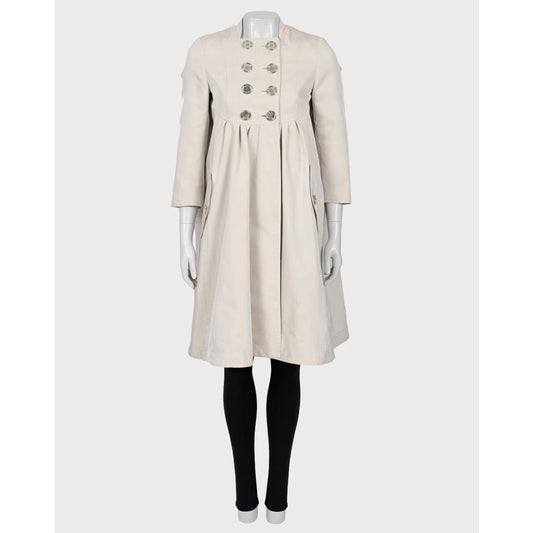 Burberry Beige Fitted Trench Coat - Women's IT38/XS pre-owned