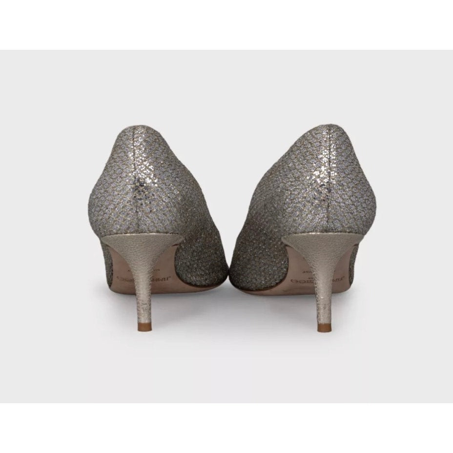Jimmy Choo Silver Open Toe Heels - EU 36.5 Pre-owned