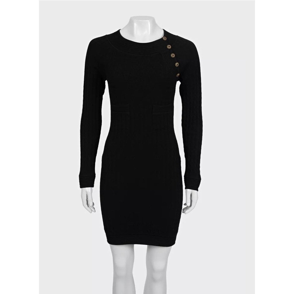 Chanel Black Fitted Dress  Sz.36 Pre-owned