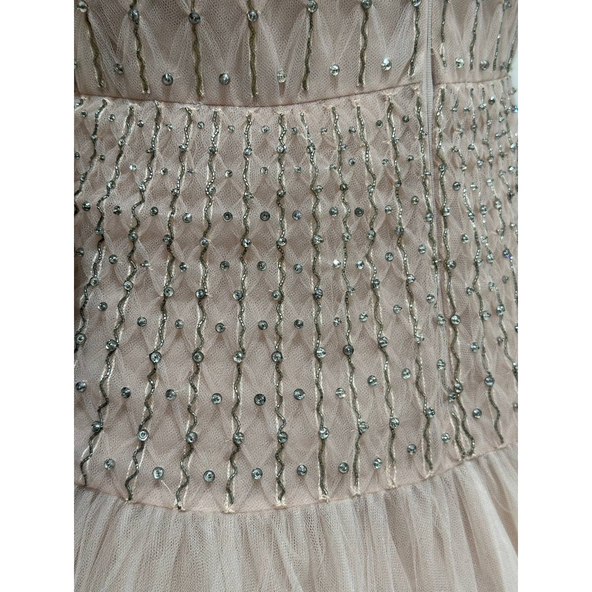 Valentino Blush Pink Embellished Tulle Gown Sz.40 Pre-owned