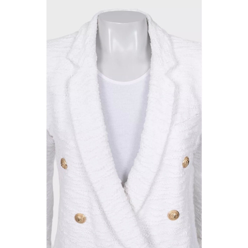 Balmain White Double-Breasted Jacket Sz.M/FR38 pre-owned