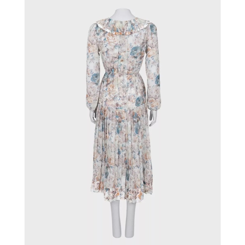 Zimmermann Sheer Pleated Floral Dress - FOX2 Pre-owned
