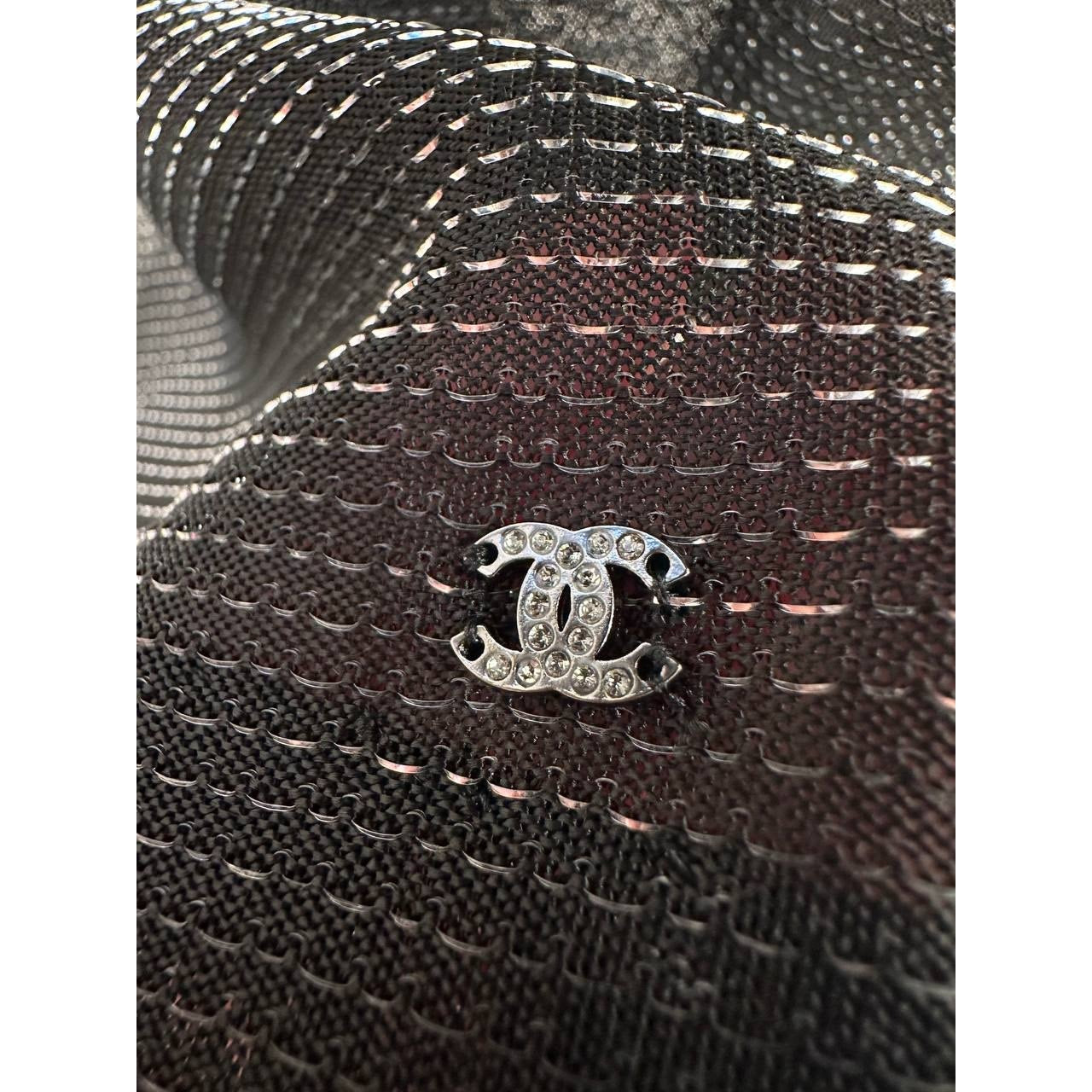 Chanel Metallic Knit Sleeveless Top - Size 50 Pre-owned