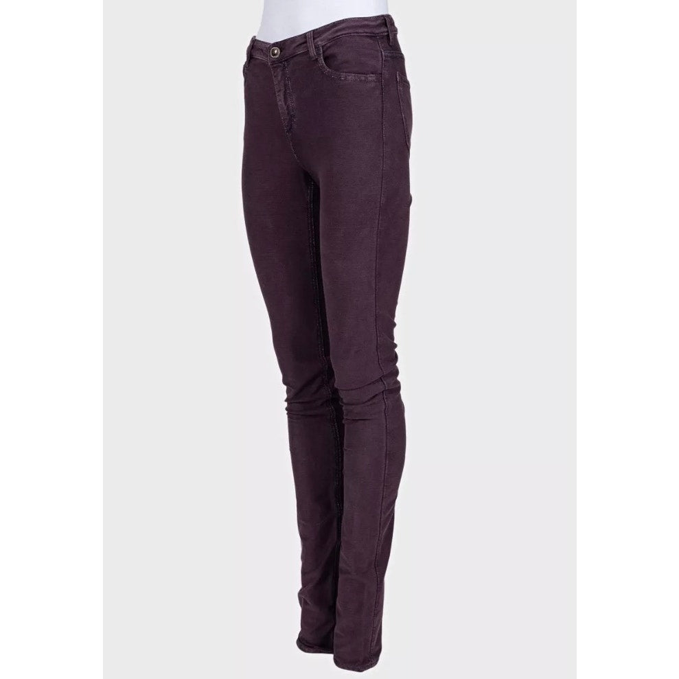 Chanel Purple Mid-Rise Skinny Jeans Sz.36 Pre-owned