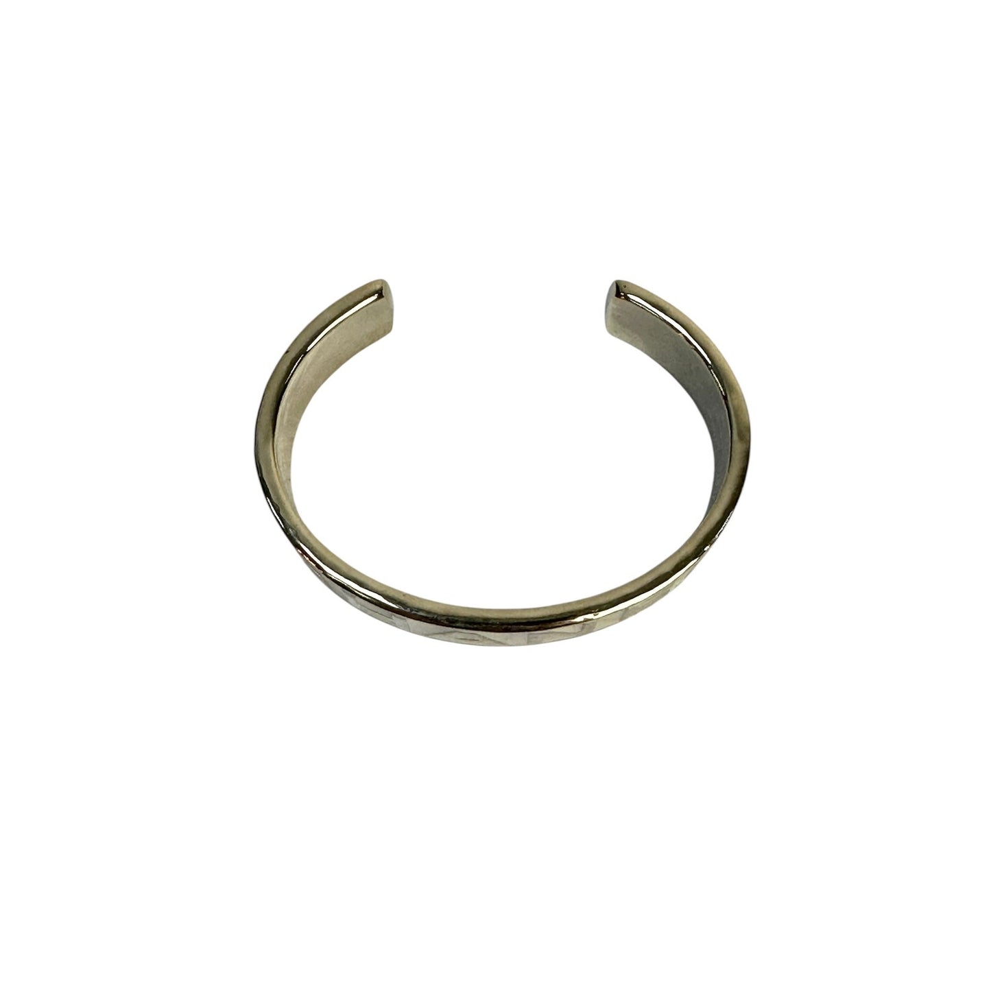 Chanel 22S Logo Enamel Gold Tone Cuff Bracelet S Pre-owned