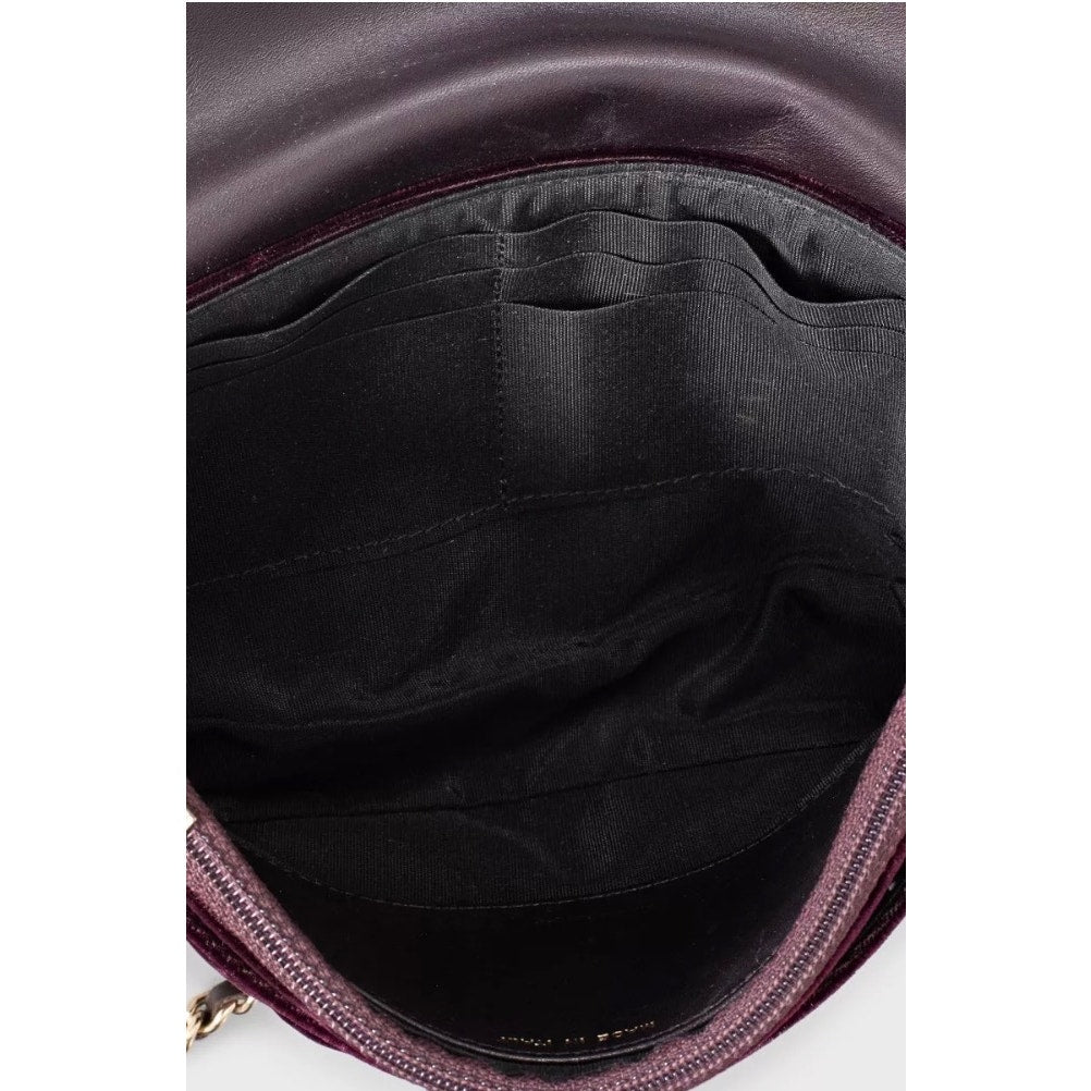 Chanel Purple Half Moon Wallet On Chain Pre-owned
