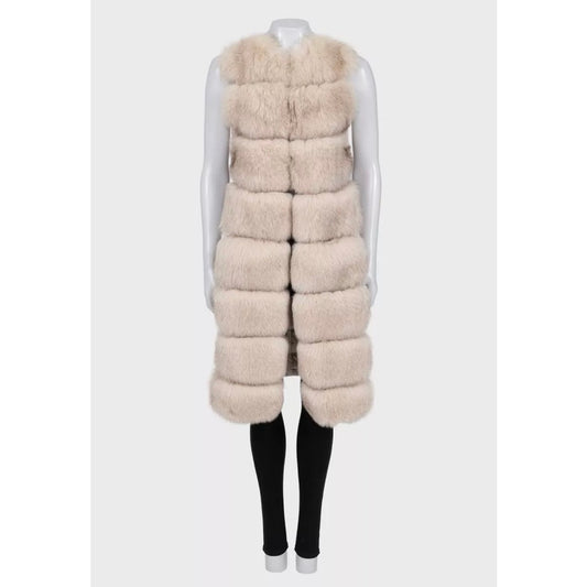 Montecore White Long Vest IT 44 Pre-owned