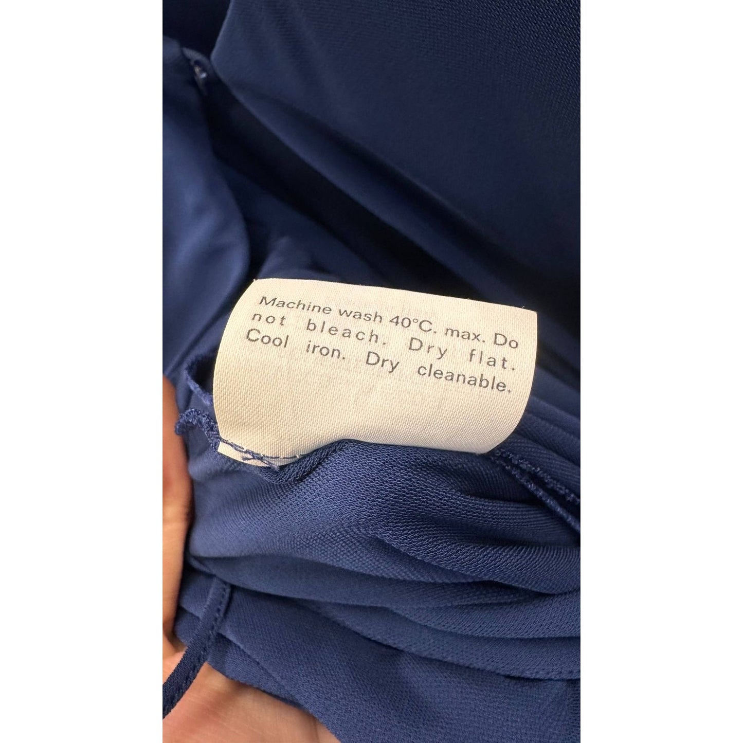 Saint Laurent Blue Viscose Tie Waist Jumpsuit - Size M pr-owned