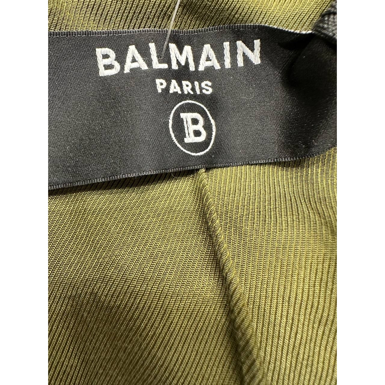 Balmain Green Twill Suit - EU 36 (S) Pre-owned