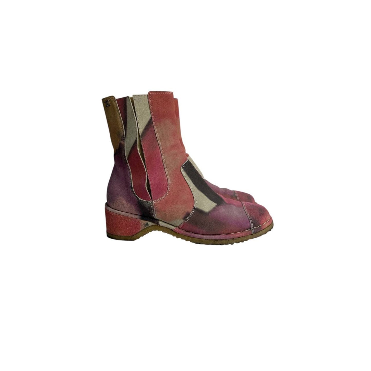 Chanel Tie-Dye Effect Boots Sz.38 Pre-owned