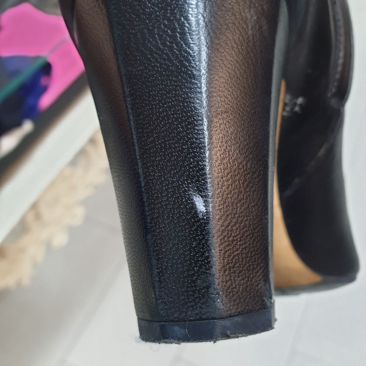 Chanel Leather Over-the-knee Heeled Boots Sz.38 Pre-owned