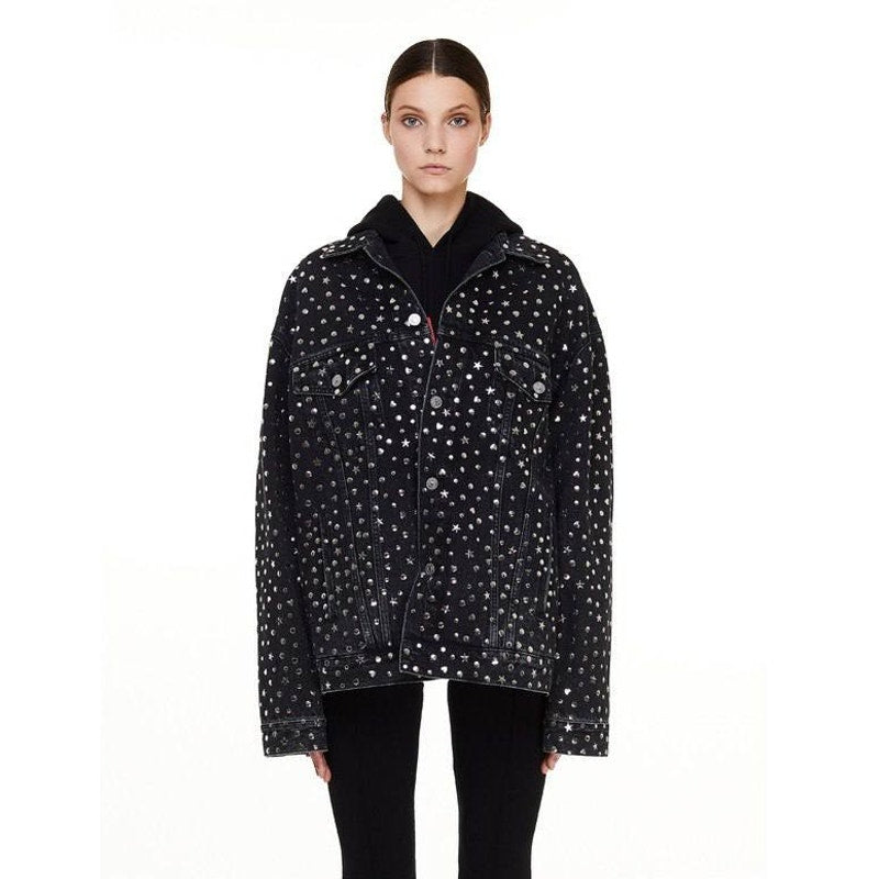 Balenciaga Grey Denim Jacket - Women's Size 34 Pre-owned