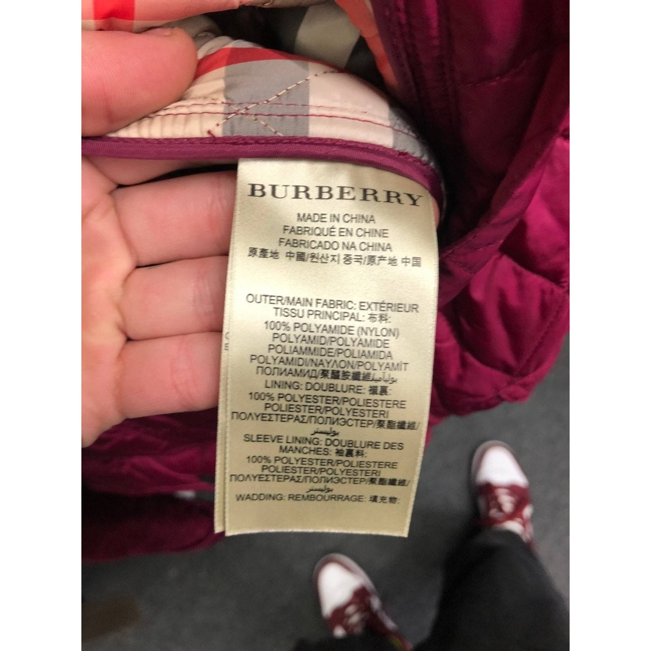 Burberry Brit Pink Fitted Jacket - Size XS  pre-owned