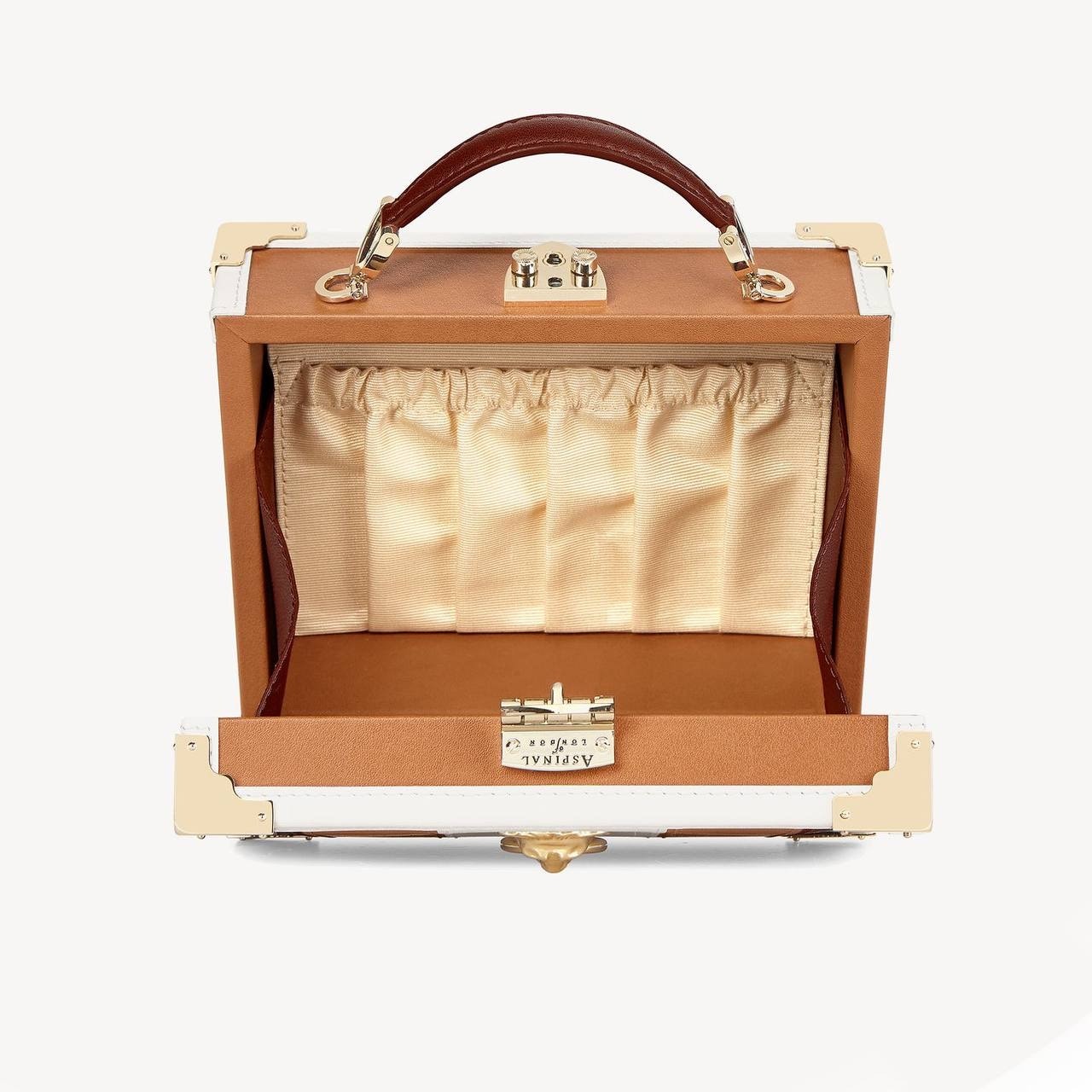 Aspinal of London Lion Head Box Trunk Crossbody Bag pre-owned