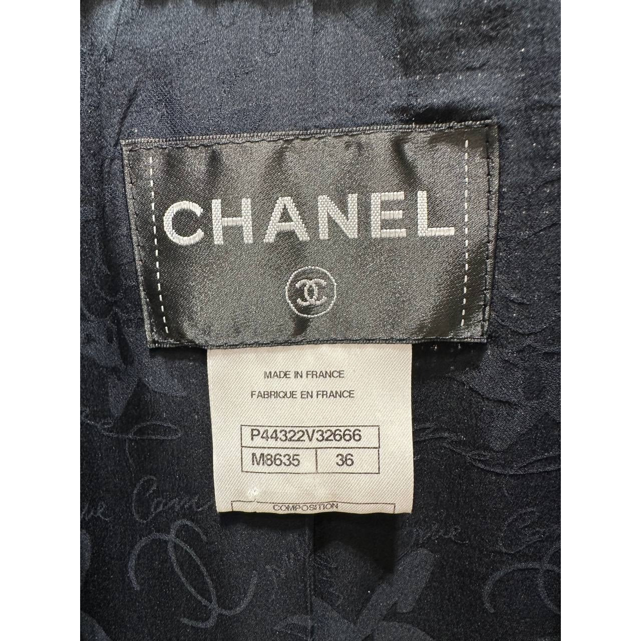 Chanel Sculptured Tweed Jacket - Size 36 Pre-owned