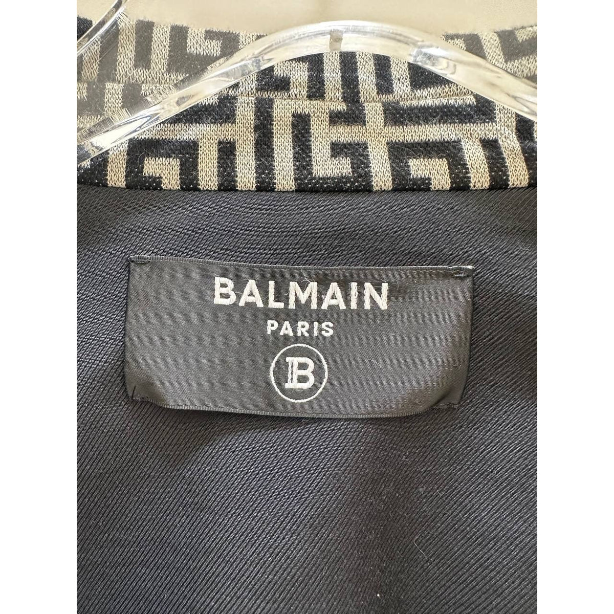 Balmain PB Labyrinth Monogram Blazer  Sz.36 Pre-owned