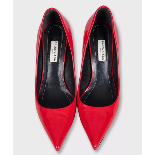 Balenciaga Red Patent Leather Pumps Heels Size 36.5 Pre-owned