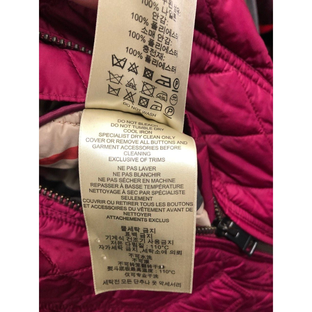 Burberry Brit Pink Fitted Jacket - Size XS  pre-owned