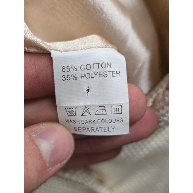 Chloé White Fitted Jacket with Voluminous Collar Sz.40 Pre-owned