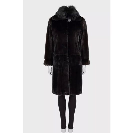 Amato Luxurious Brown Coat - Size S/IT 40 pre-owned